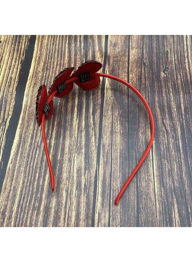Dzrige Zrige Valentine'S Day Heart Headband Red Sequin Love Hair Band Hoop Glitter Heart Shaped Hair Accessoires For Girls Women Valentine'S Day New Year Wedding Birthday Party Gift - Image 5