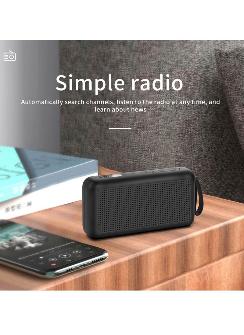 Generic - Mini Wireless Bluetooth FM Radio Speaker With Micro SD Card Slot - Image 1