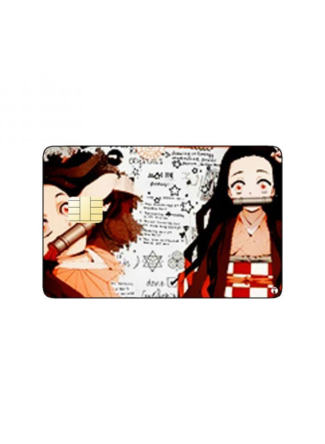 RKN PRINTED BANK CARD STICKER Nezuko From Demon Slayer Anime - Image 2