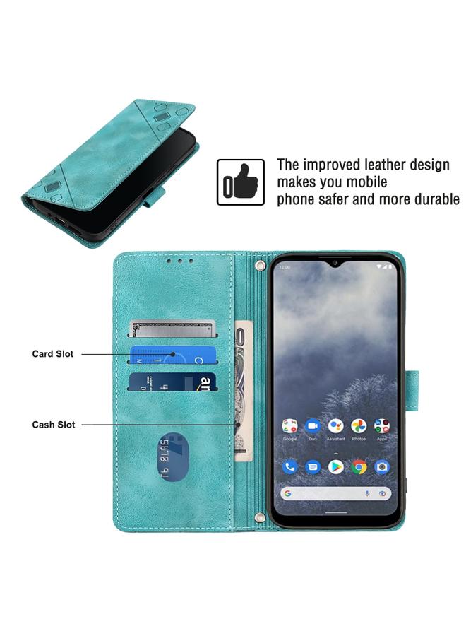اس-توب جراب لهاتف Nokia G100 مصنوع من الجلد المنقوش بملمس ناعم - Image 4