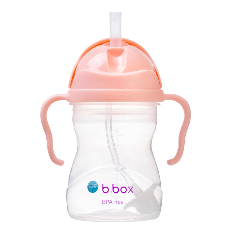b.box Sippy Cup with Weighted Straw. Drink from any Angle, Leak Proof, Spill Proof, Easy Grip. BPA Free, Dishwasher Safe. For Babies 6m+ to Toddlers (Tutti Fruitti, 8oz) - Image 1