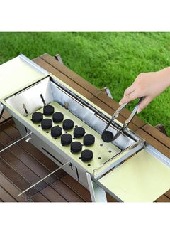 Generic Portable Grill Thy German Grill, Portable Charcoal Grill Foldable Grills, 3 Hight Adjustable Stainless Steel Folding Charcoal Backpacking Stove with Grill Gloves Carry Bag  - Image 5