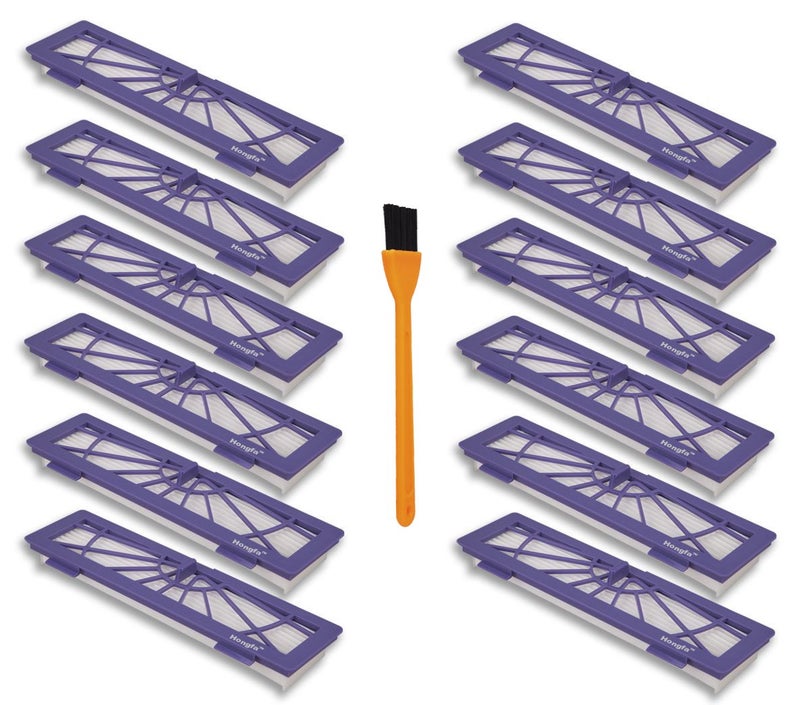 Hongfa Hongfa Replacement for Neato Connected D7 Filters 12pcs Neato BotVac D series Filters Compatible with Neato D80 7e 85 D3 D4 D5 D75 BotVac Connected Robot Vacuums 
