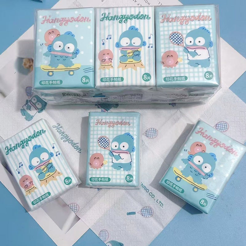 Printed Handkerchief Paper Kt Cat Parchia Dog Printed Paper Towel Portable Small Package Facial Tissue Toilet Paper Color Napkin - Image 1