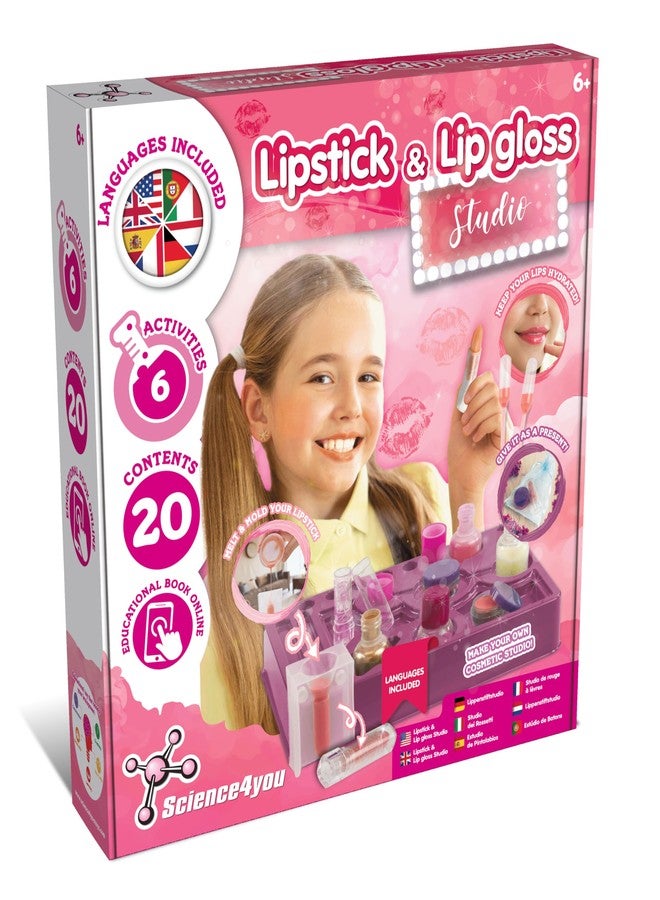 Science4you Lipstick & Lip Gloss Making Kit for Girls – Make Your Own Lip Glosses, Lipsticks & Lip Balm - 7 Beauty Activities for Kids Included, Original Gift for Girls Age 8 9 10 11+ - Image 1