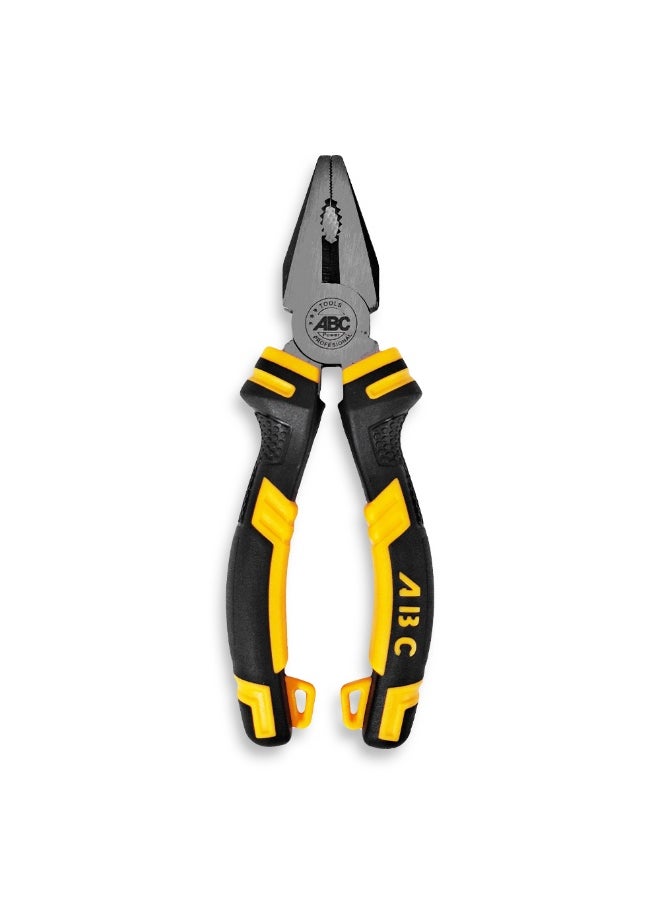 ABC Combination Pliers 6 inch , Powerful Pliers for Cutting Wire and Light Metal, Gripping and Bending Wire and Metal, Multi-Functional Tool Suitable for Maintenance, Electrical, and Carpentry, Made of High Quality Materials to Withstand Pressure and Heavy Use.  - Image 1