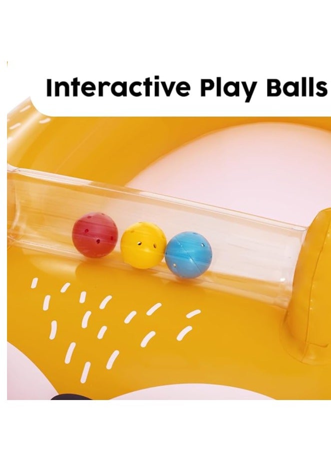 Bestway Shaded Baby Boat – Inflatable Baby Float with Sun Shade, Safe & Fun Pool Float for Infants+/ Adorable Fox Design: Cute and engaging fox design that your baby will love. - Image 3