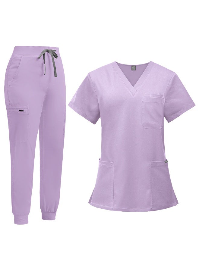 NIBEMINENT Doctor Nurse Work Wear Women  Surgical Gowns Healthcare Nursing Articles High-quality Scrub Sets - Image 1