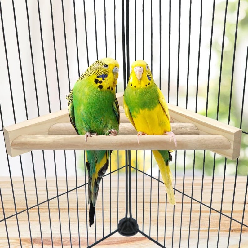 Litewoo Bird Perch Corner Platform Stand Shelf for Birds Budgie Parakeet Cockatiel Conure Cockatoo（Ladder） - Image 4