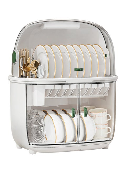 Home Kitchen Utensil Drain Storage Box with Drain Rack 37.8*28.3*44.3CM