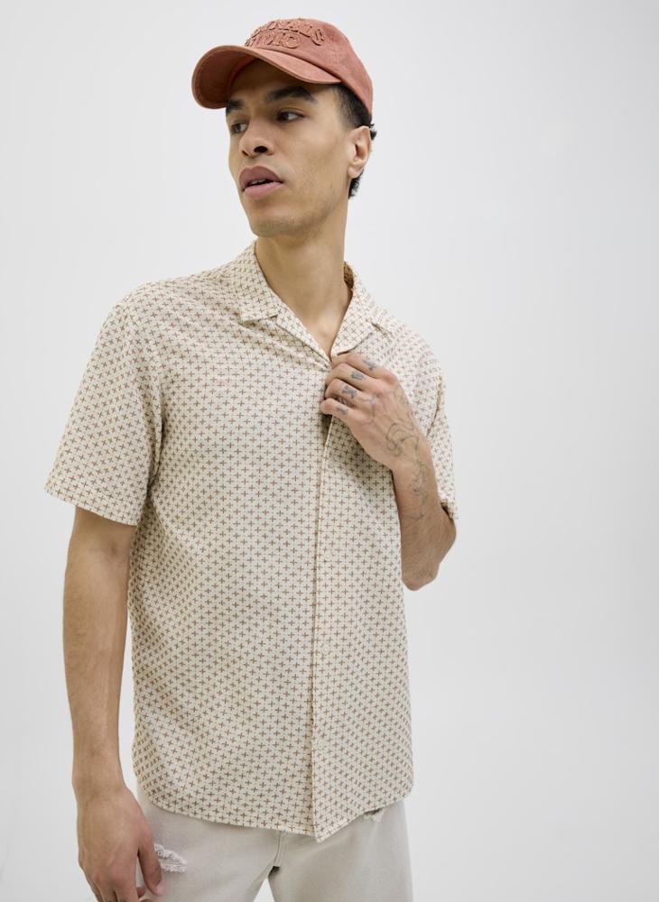 JACK & JONES Jorluke Acapulco Dobby Aop Regular Fit Shirt  - Image 3