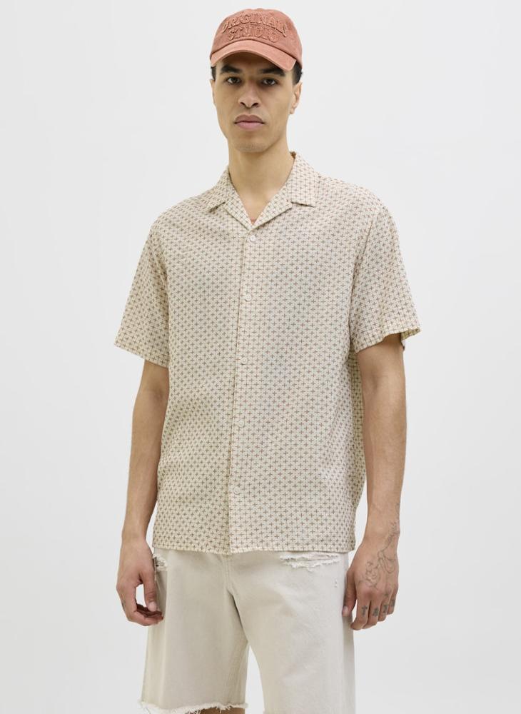 JACK & JONES Jorluke Acapulco Dobby Aop Regular Fit Shirt  - Image 1