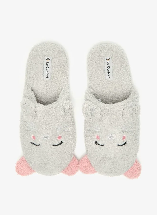 Plush Detail Bedroom Slippers