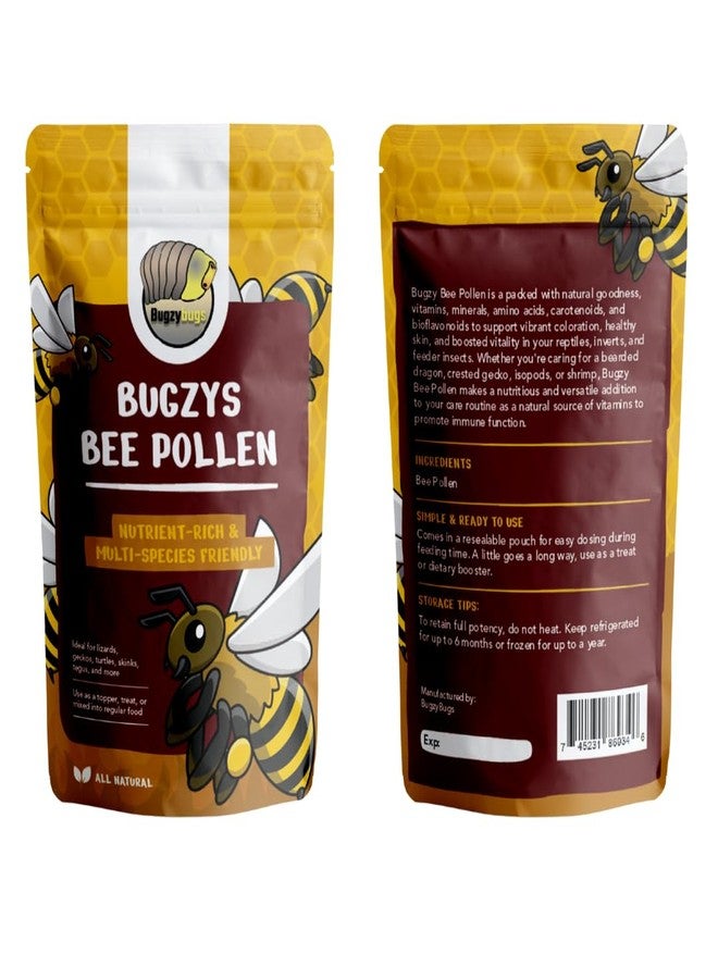 Bugzy Bugs BugzyBugs Bee Pollen All-Natural Nutrient-Rich Supplement for Bearded Dragons, Reptiles, Isopods & Amphibians Mineral & Vitamin Booster - Image 3