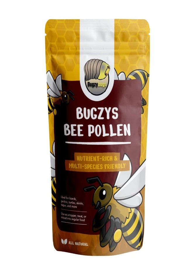 Bugzy Bugs BugzyBugs Bee Pollen All-Natural Nutrient-Rich Supplement for Bearded Dragons, Reptiles, Isopods & Amphibians Mineral & Vitamin Booster - Image 1