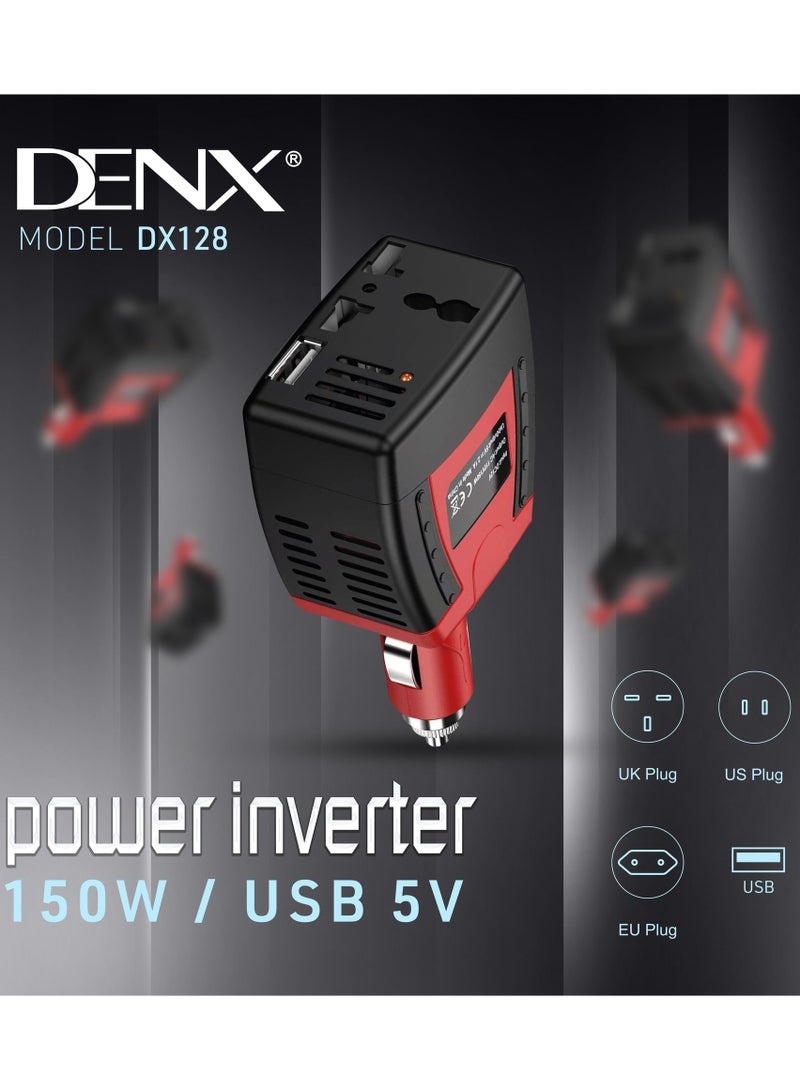 DENX 150W Car Power Inverter, - Image 3