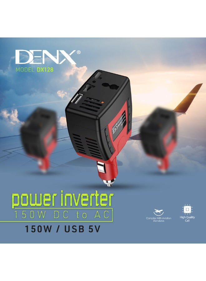 DENX 150W Car Power Inverter, - Image 4