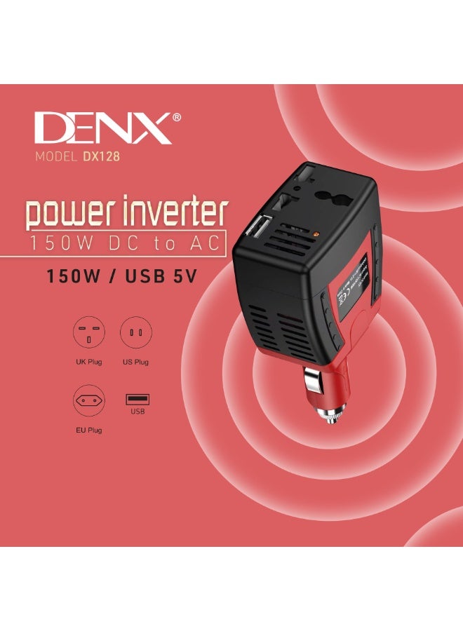 DENX 150W Car Power Inverter, - Image 5