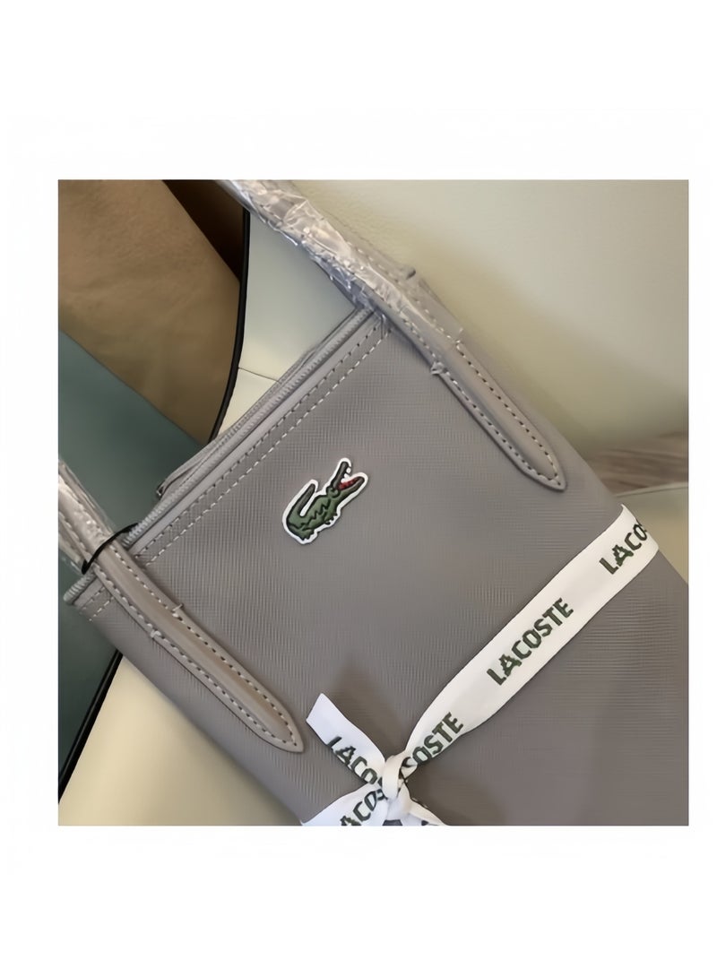 لاكوست أزياء لاكوست النسائية مفهوم متعدد الإستعمالات Zipper Tote bagte Tote bagg Shoulder bagg. - Image 5