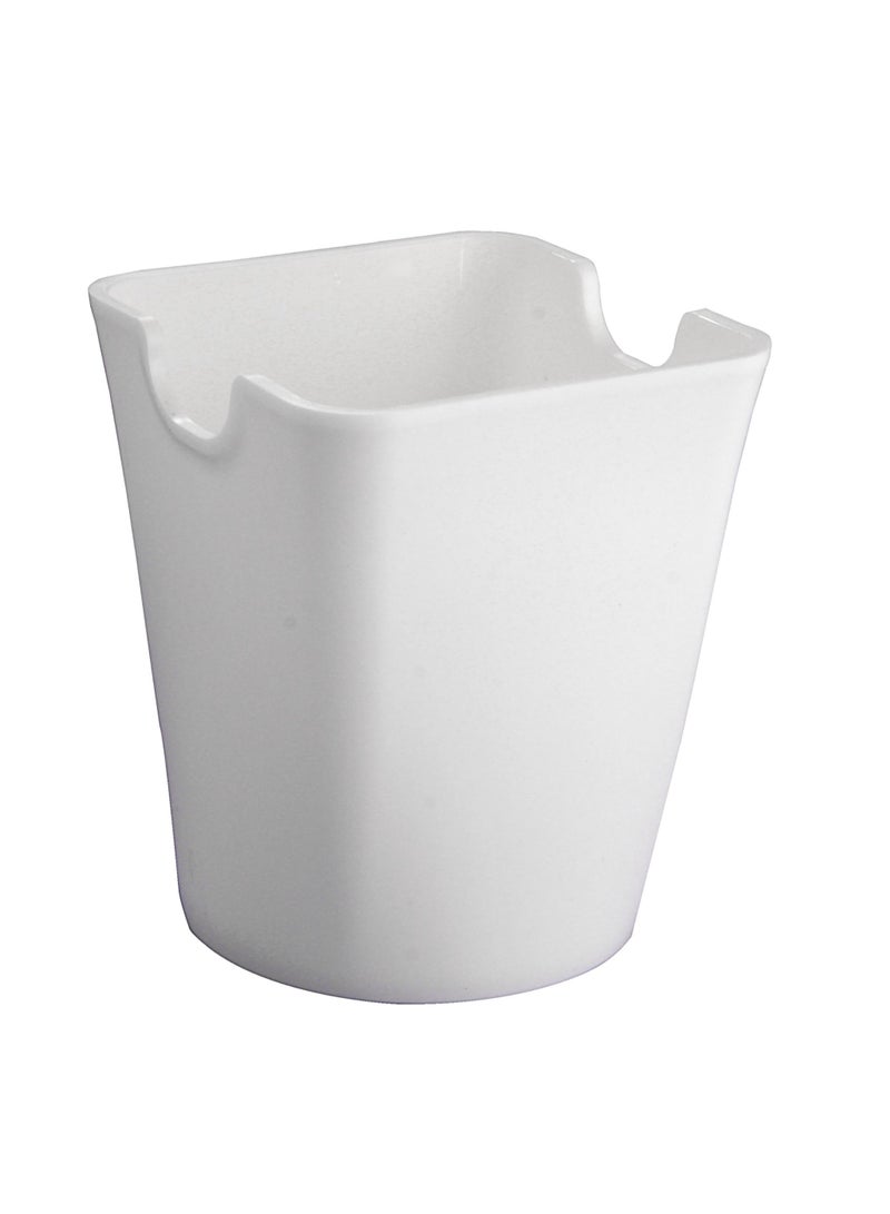 Rubik Multifunction Storage Bucket 10x8cm for Small Tools Plants Crafting Supplies, Kitchen Utensils, Desk Organizer for Stationery - White  - Image 3