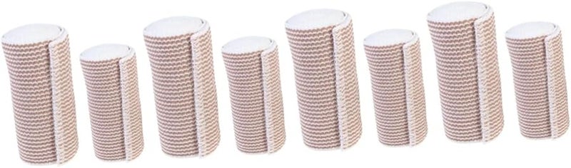 FRCOLOR ضمادات لاصقة مرنة 4 لفات شريط رياضي لللف حول المعصم الركبة الكاحل - Image 1