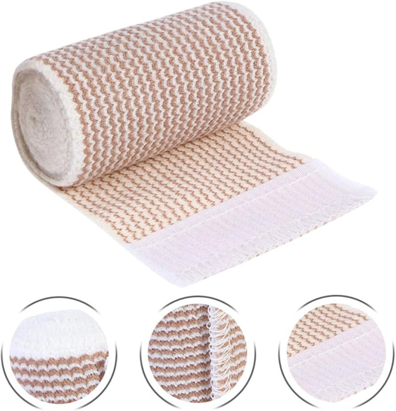 FRCOLOR ضمادات لاصقة مرنة 4 لفات شريط رياضي لللف حول المعصم الركبة الكاحل - Image 5