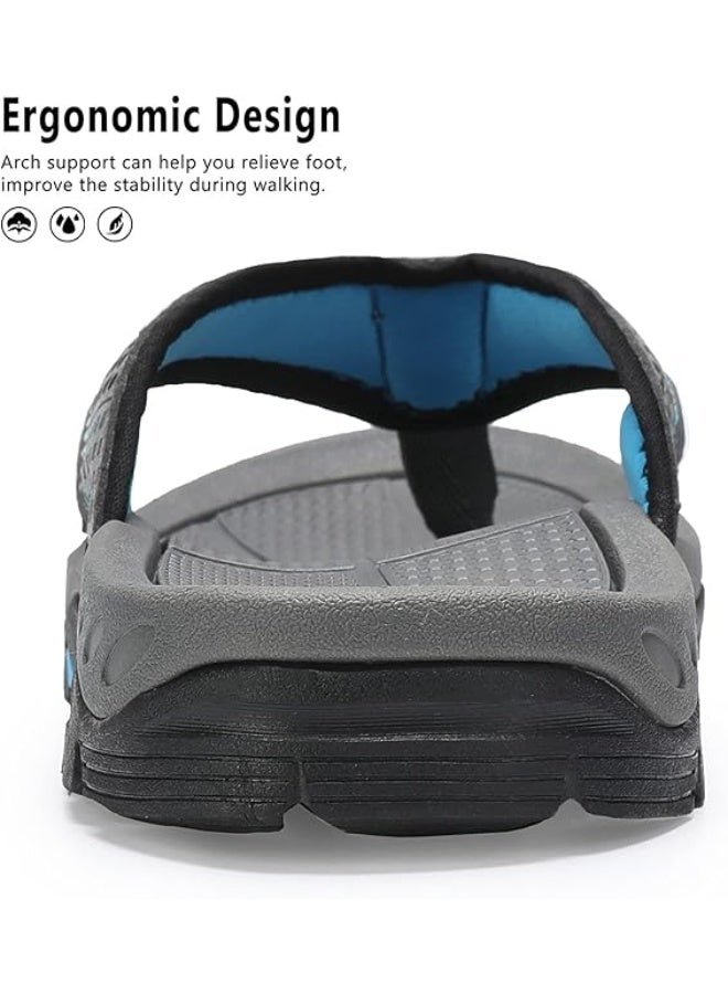 Men's Comfort Flip Flops Indoor and Outdoor Casual Thong Sandals Beach Slippers - Image 3