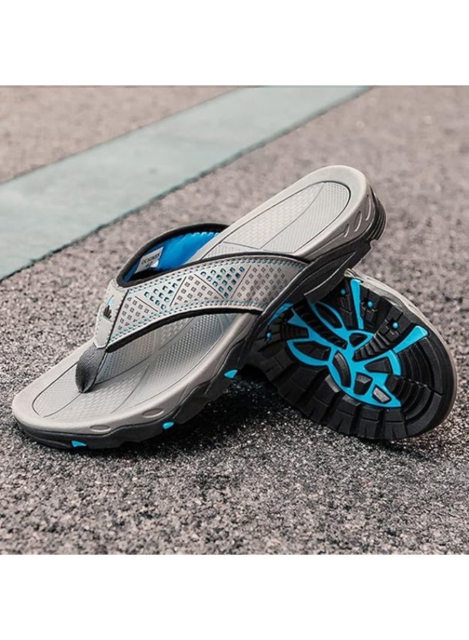 Men's Comfort Flip Flops Indoor and Outdoor Casual Thong Sandals Beach Slippers - Image 5