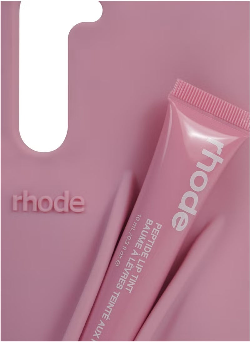 rhode Silicone Lip Holder for Cell Phone, Lip Gloss Adhesive Sleeve for Phone, Lip Holder Stick-on Phone Case, Back Stick On Holder for iPhone Phones（Ribbon） - Image 2