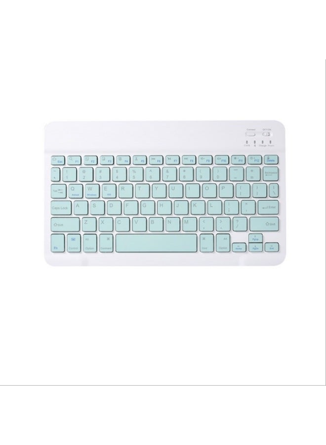 7 Inch 10 Inch Computer Mobile Phone Bluetooth Keyboard Wireless Portable Thin Ipad Bluetooth Keyboard Mouse Set Keyboard-Color:7 Inch Bluetooth Keyboard White - Image 2