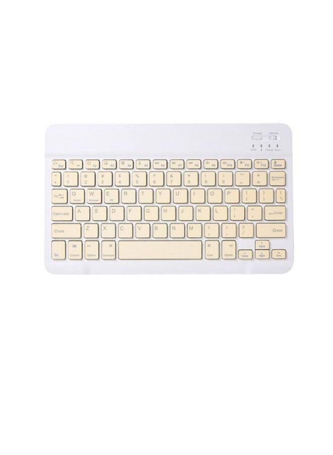 7 Inch 10 Inch Computer Mobile Phone Bluetooth Keyboard Wireless Portable Thin Ipad Bluetooth Keyboard Mouse Set Keyboard-Color:7 Inch Bluetooth Keyboard White - Image 4
