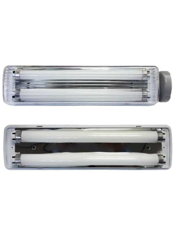 نوفيكس مصباح طوارئ فلورسنت قابل لإعادة الشحن NOVEX بقدرة 2 × 10 واط – محمول، طويل الاحتياطي، عالي الإضاءة - Image 2