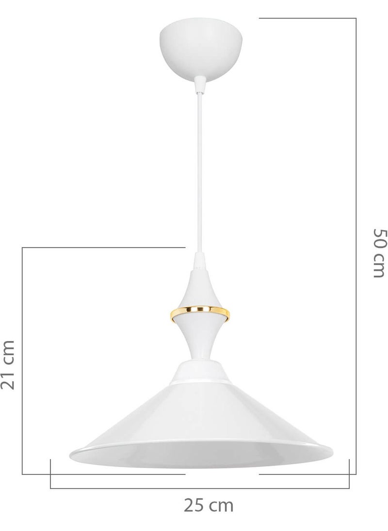 Modelight Maya Tile White/white Single Dining Room Living Room Hall Kitchen Chandelier  - Image 1