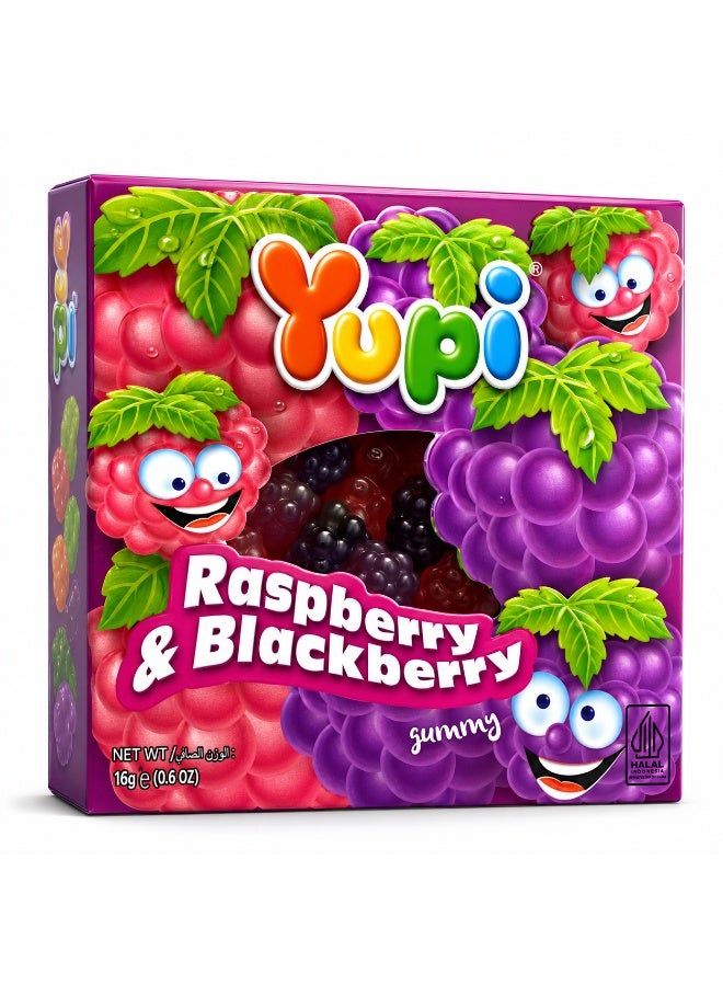 Yupi Raspberry & Blackberry Gummy Candy - Image 2