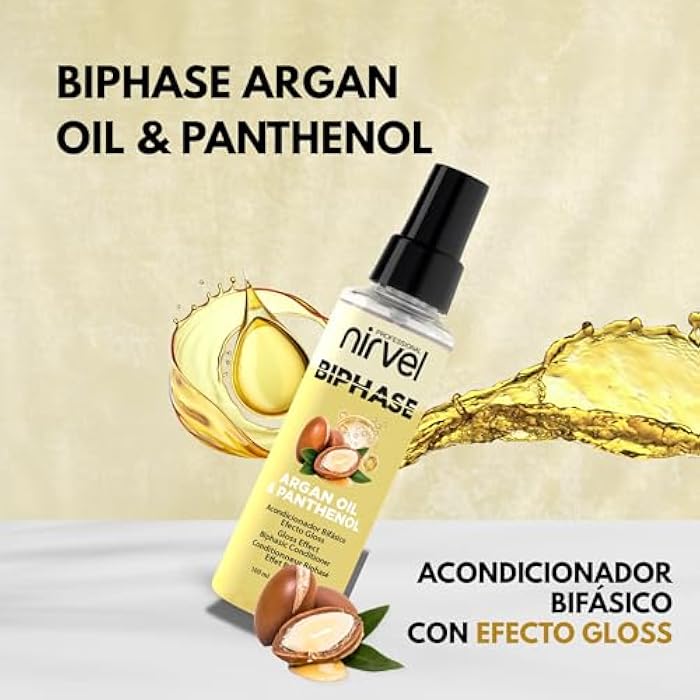 Nirvel ARGAN AND PANTHENOL DUAL PHASE LEAVE-IN CONDITIONER TRAVEL SIZE - Image 2