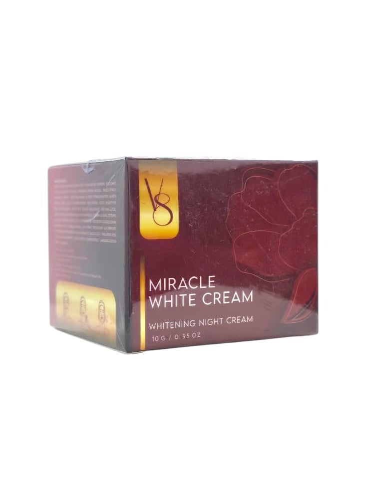 في8 كريم ميراكل وايت الليلي لتبييض البشرة ١٠ جرام - Image 1