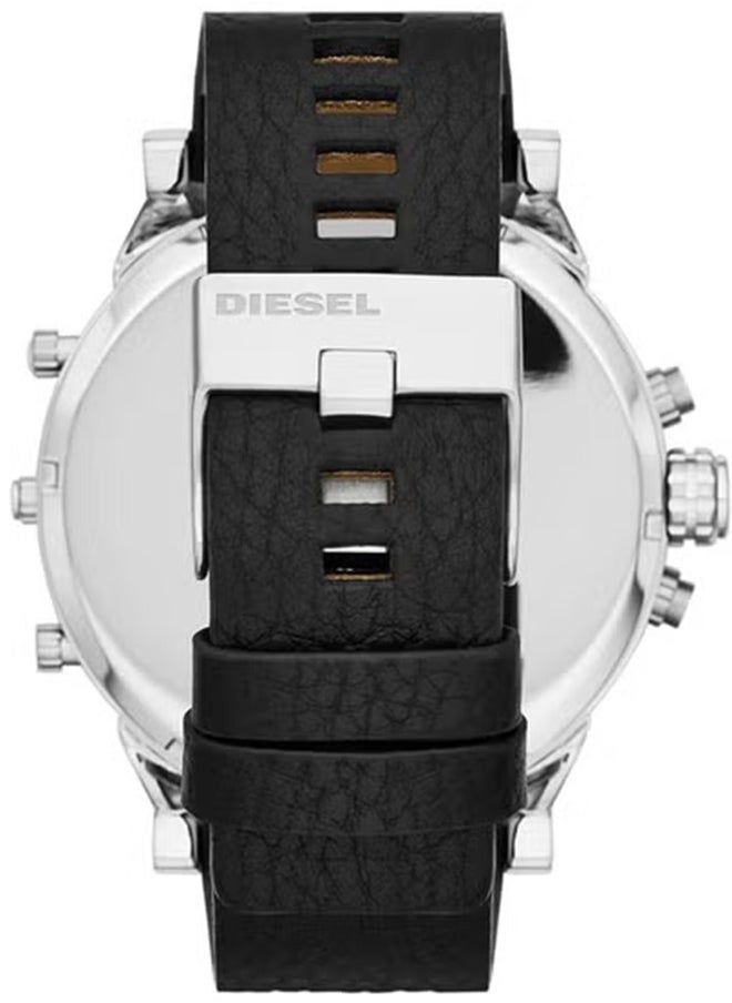 DIESEL Diesel Mr. Dad 2.0 Men's Watch, featuring an oversized chronograph dial and stainless steel, silicone or leather strap -DZ7313  - Image 3