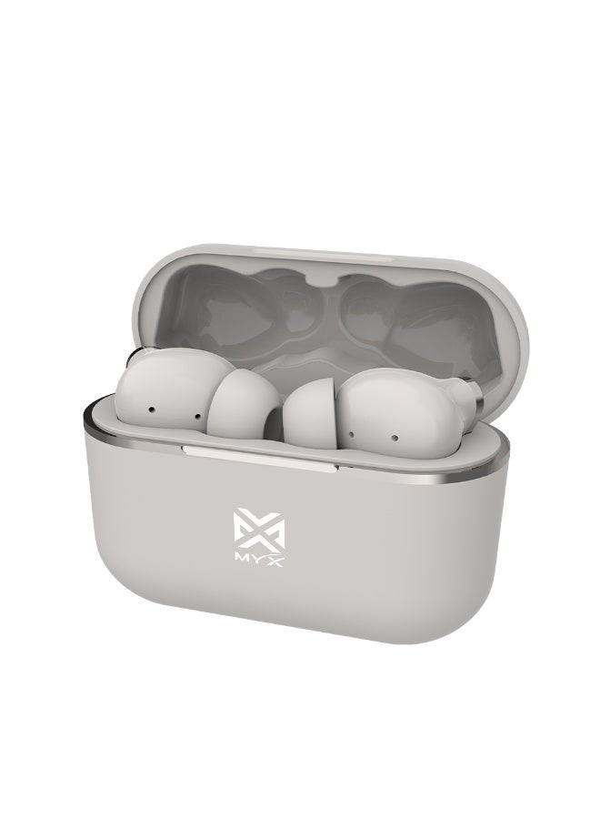 MYX MuseBuds MT60G True Wireless Earbuds | Environmental Noise Cancellation (ENC) with 4 Microphones | 50H Ultra-Long Battery Life | Bluetooth 5.3 | 11mm HD Sound Drivers | Type-C Fast Charging | Compatible with iPhone, Samsung, Android - Image 1