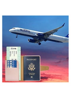 SYOSI Passport Holder, Passport Cover Case, PU Leather Passport Holder Travel Wallet for Passport, Credit Cards, Boarding Passes, (Rose Gold)  - Image 5