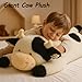 Easfan 36 Lying Cow Stuffed Animal Large Hugging Cow Plush Pillow Toy Soft Cute Cattle Doll Home Decoration Christmas Birthday Gifts for Kids Adults Boys Girls - Image 4