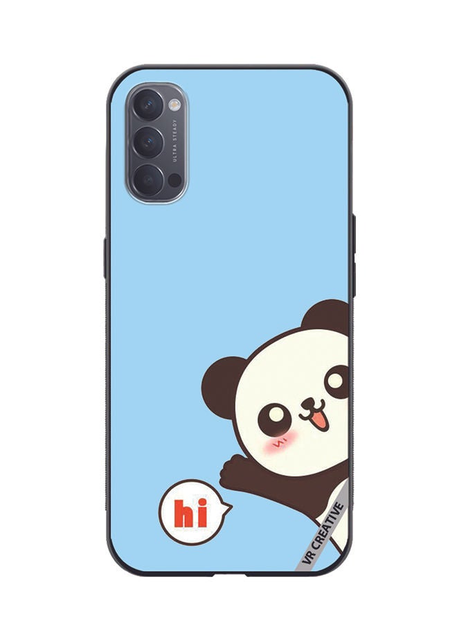 VR CREATIVE Protective Case Cover For Oppo Reno4 Pro 5G Panda Design Multicolour - Image 1