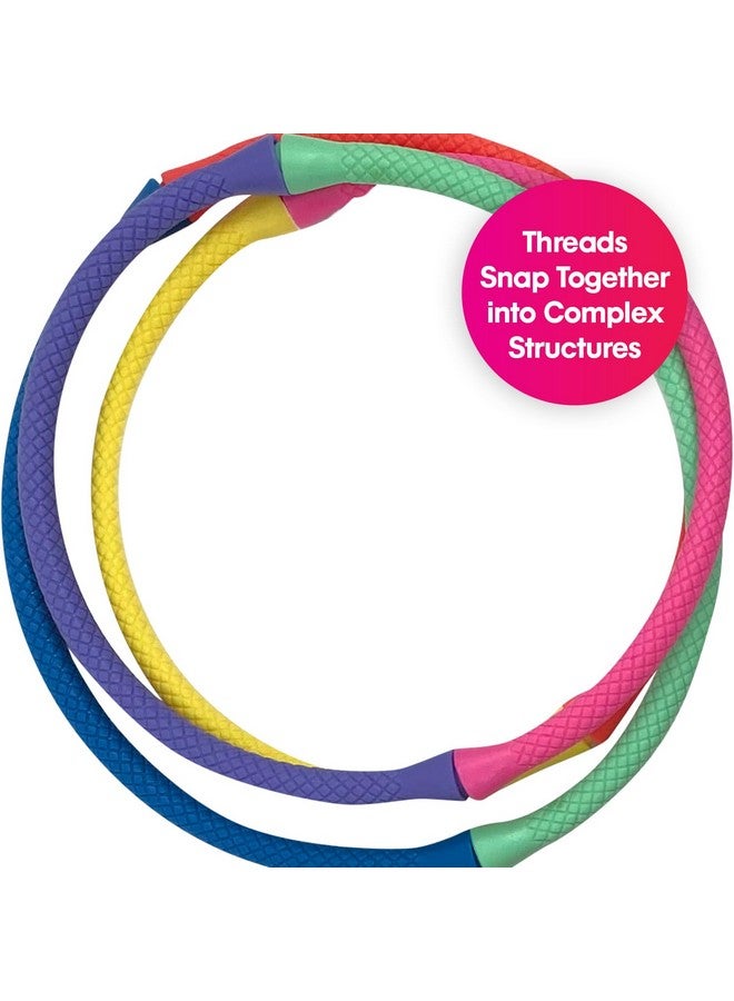 Edushape Click & Weave Threads for Baby Sensory Engagement - Flexible Threads Twist, Turn and Snap Together, Help Improve Color Recognition, Visual Stimulation, Fine Motor Skills & Dexterity - Image 3
