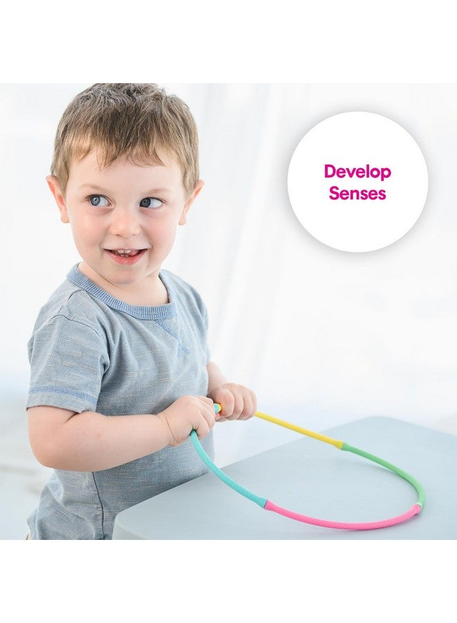 Edushape Click & Weave Threads for Baby Sensory Engagement - Flexible Threads Twist, Turn and Snap Together, Help Improve Color Recognition, Visual Stimulation, Fine Motor Skills & Dexterity - Image 4