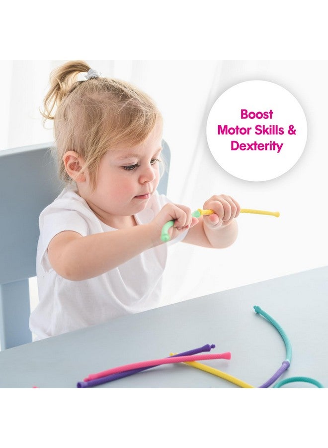 Edushape Click & Weave Threads for Baby Sensory Engagement - Flexible Threads Twist, Turn and Snap Together, Help Improve Color Recognition, Visual Stimulation, Fine Motor Skills & Dexterity - Image 5
