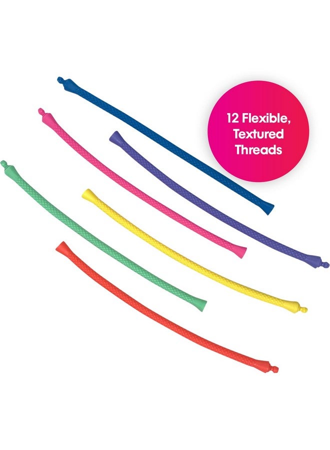 Edushape Click & Weave Threads for Baby Sensory Engagement - Flexible Threads Twist, Turn and Snap Together, Help Improve Color Recognition, Visual Stimulation, Fine Motor Skills & Dexterity - Image 2