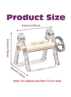 CMGTYYD 2 Pc Toothpaste Squeezer, Tube Squeezer, Toothpaste Squeezer , Manual Rotation Tube Wringer, Transparent Toothpaste Tube Squeezer for Toothpaste Paint Tube Hair Color Dye Hand Cream for Artist  - Image 2