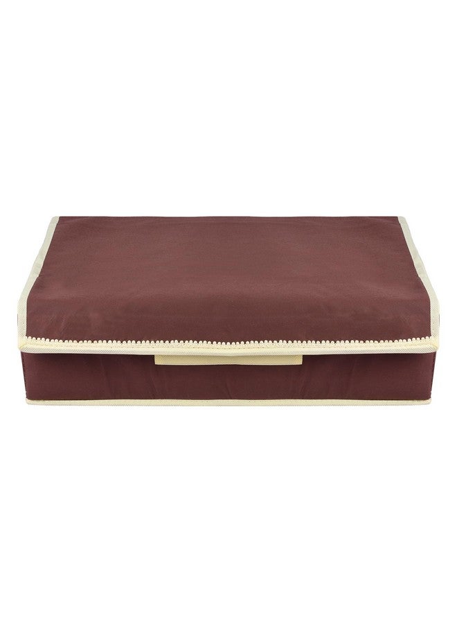 Kuber Industries Kuber Industries Undergarment Organizer | Cloth Organizer | Drawer Organizer | Storage Box for Bra-Panty-Socks-Ties | Drawer Divider for Scarves-Socks | Cream Patti | Brown  - Image 2