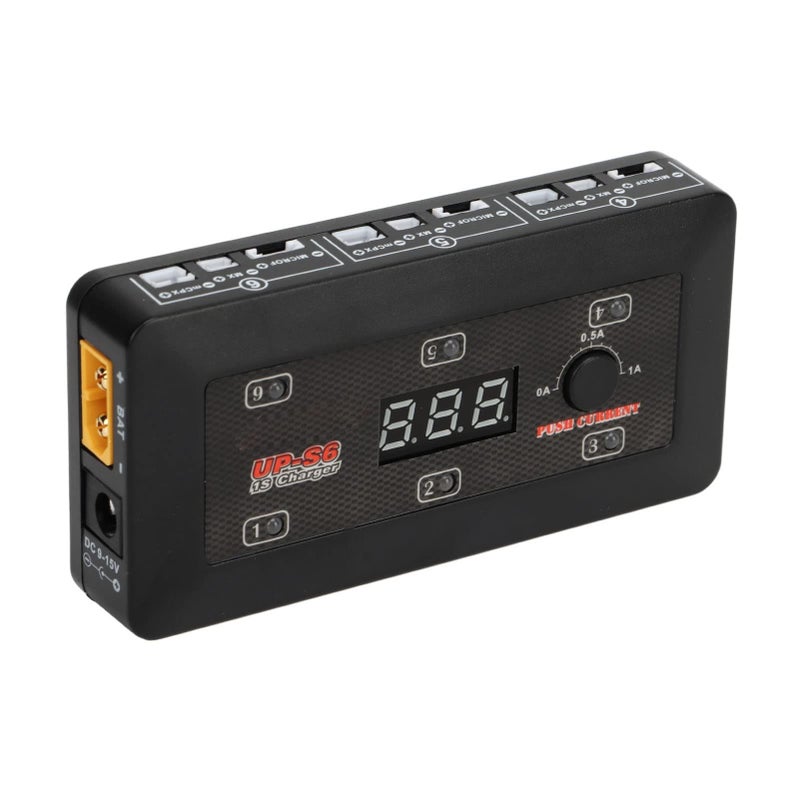UP S6 1S RC LiPo Battery Charger 6 Port LiHV LED Indicator for Aircraft Model - Image 3