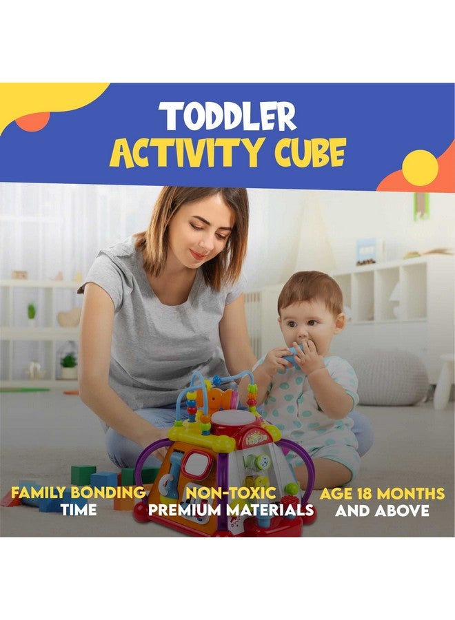 Toysery Baby Activity Center - Toddler Kids Learning & Skill Development Cube with Lights & Music. Enhance Skill Development with a 15 in 1 Game Functions Toy - Image 4
