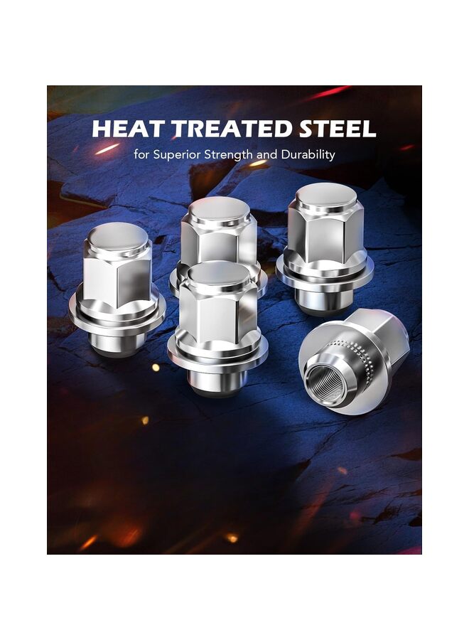 20PCS Lug Nut Set with Mag Seat ，M12x1.5 Lug Nuts, 12x1.5mm Wheel Lug Nuts Compatible - Image 2